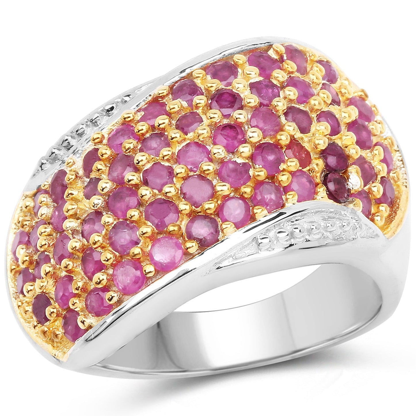 2.49 Carat Genuine Ruby .925 Sterling Silver Ring Bids.com