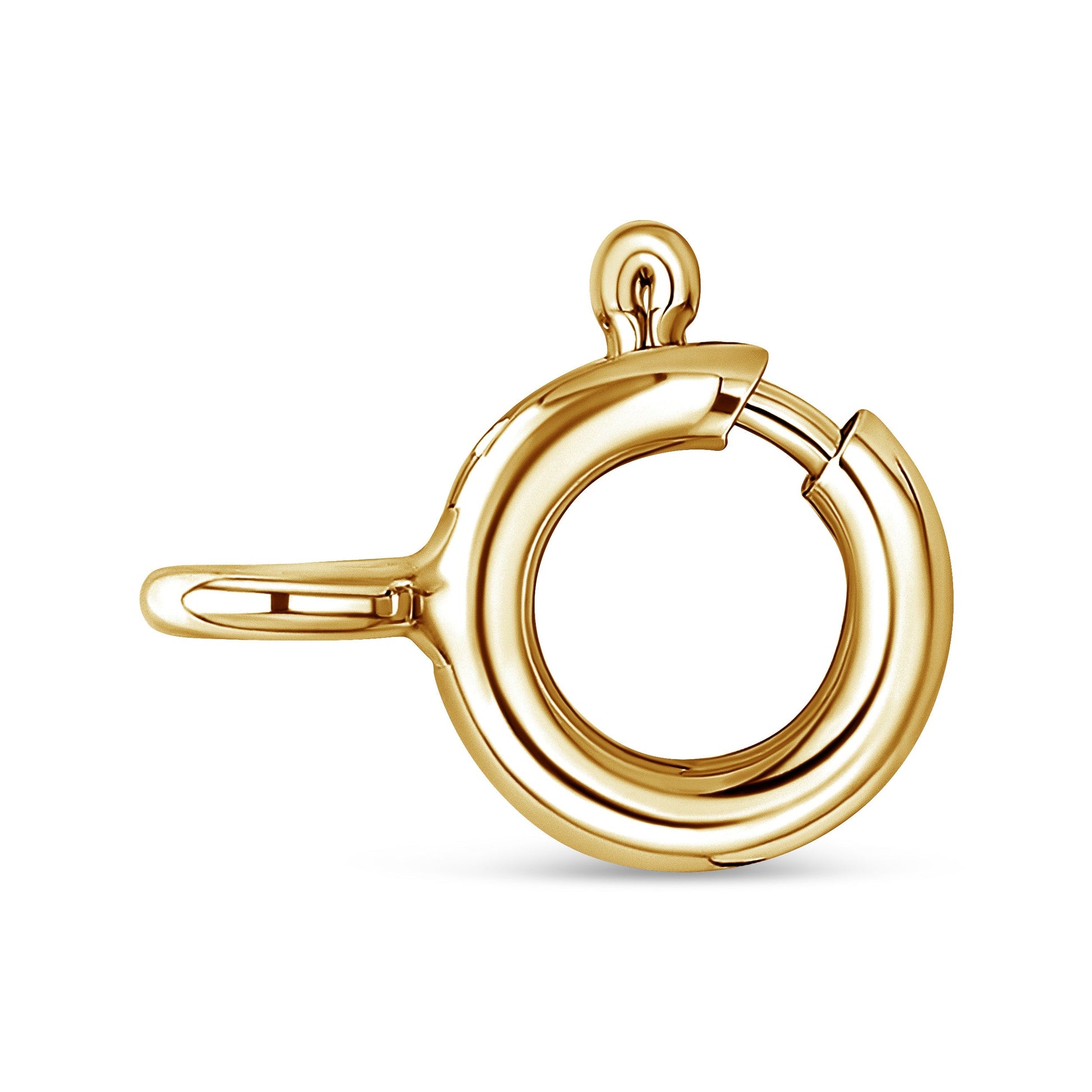 10K Yellow Gold Plated .925 Sterling Silver 4 Cttw Diamond Circle Hoop 18" Pendant Necklace (J-K Color, I1-I2 Clarity) Bids.com
