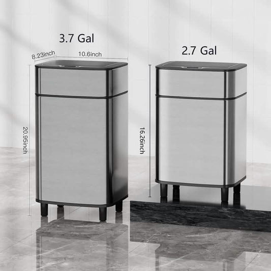 Automatic Stainless Steel Sensor Trash Can – Hands-free Quiet Close & Odor-Control System DailySale