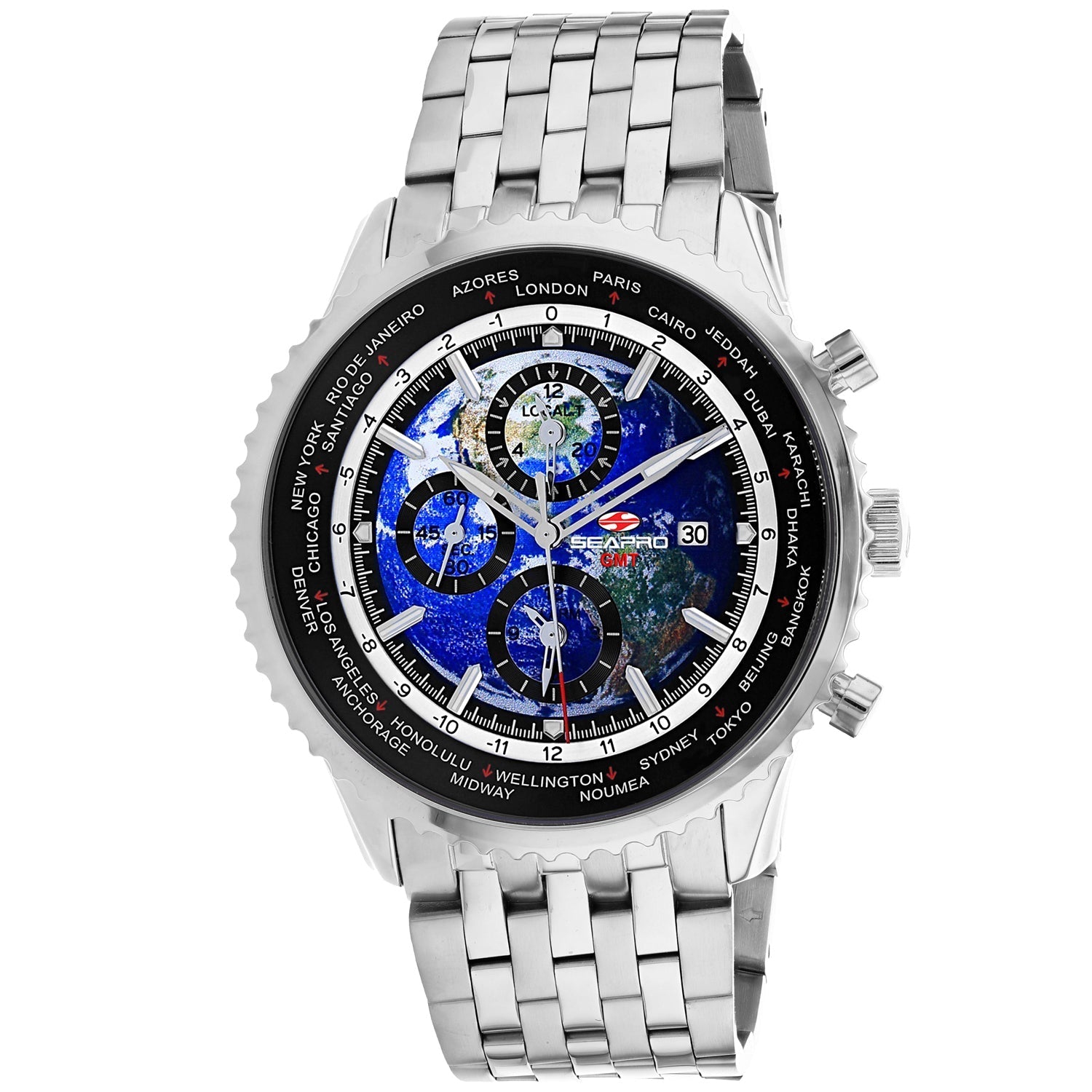 Seapro Men's Meridian World Timer GMT Bids.com