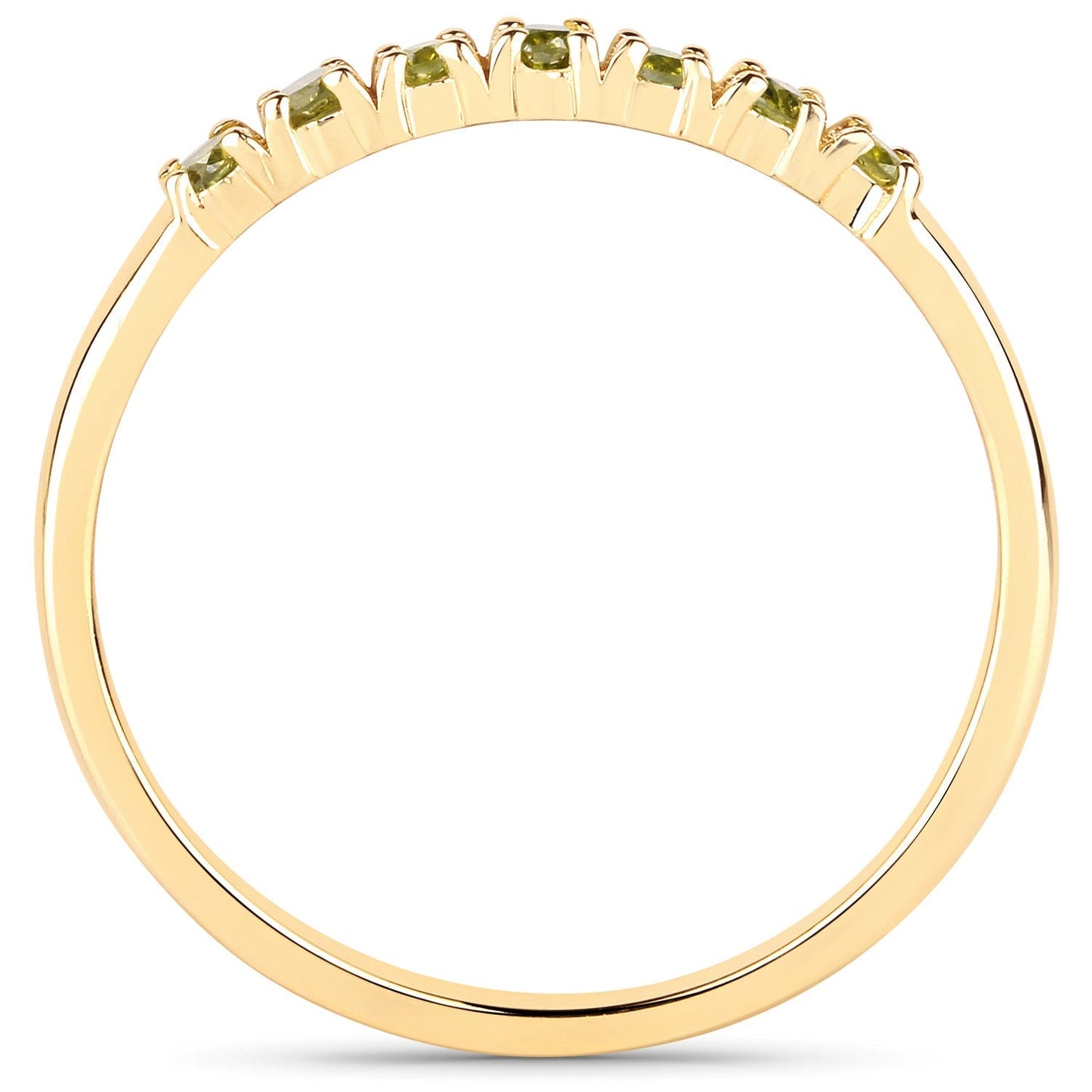 0.22 Carat Genuine Dark Yellow Diamond 14K Yellow Gold Ring (I1-I2) Bids.com