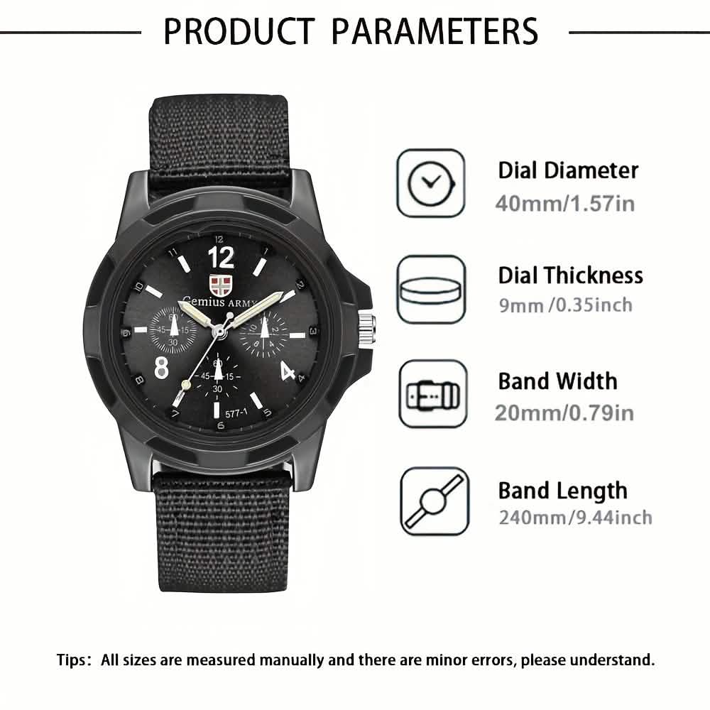 Men's Nylon Casual Sport Quartz Wrist Watch DailySale