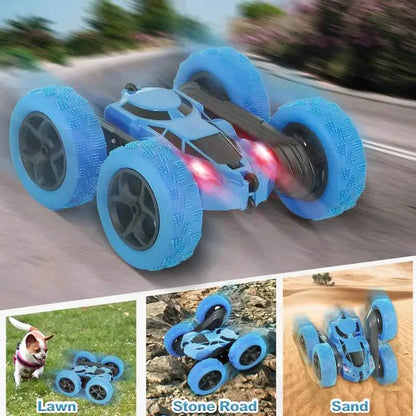 RC Remote Control Car – 4WD, 360° Flip Stunt, LED Lights, Ages 6+ DailySale