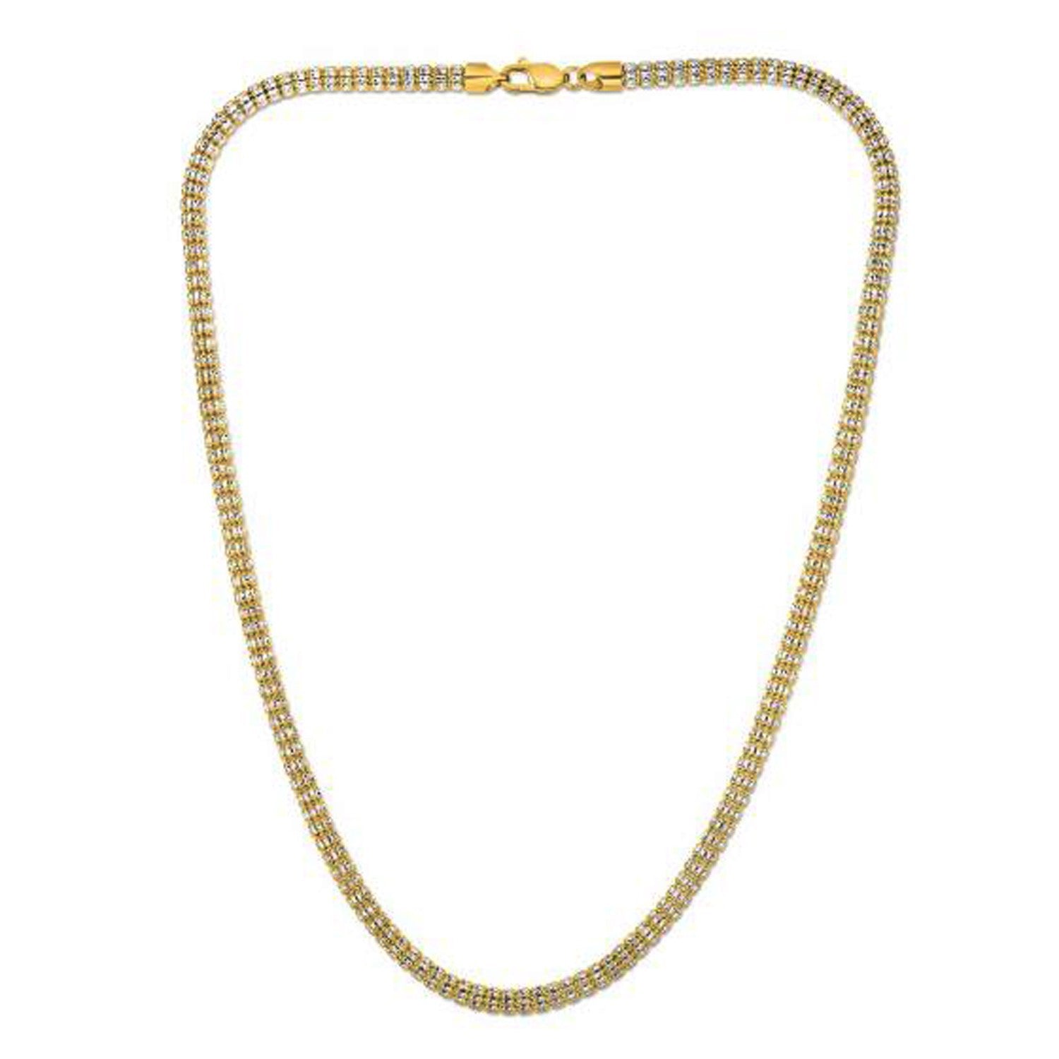 Ice Barrel Chain in 14k Yellow Gold (4.25 mm) Bids.com