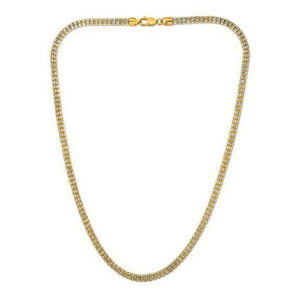 Ice Barrel Chain in 14k Yellow Gold (4.25 mm) Bids.com
