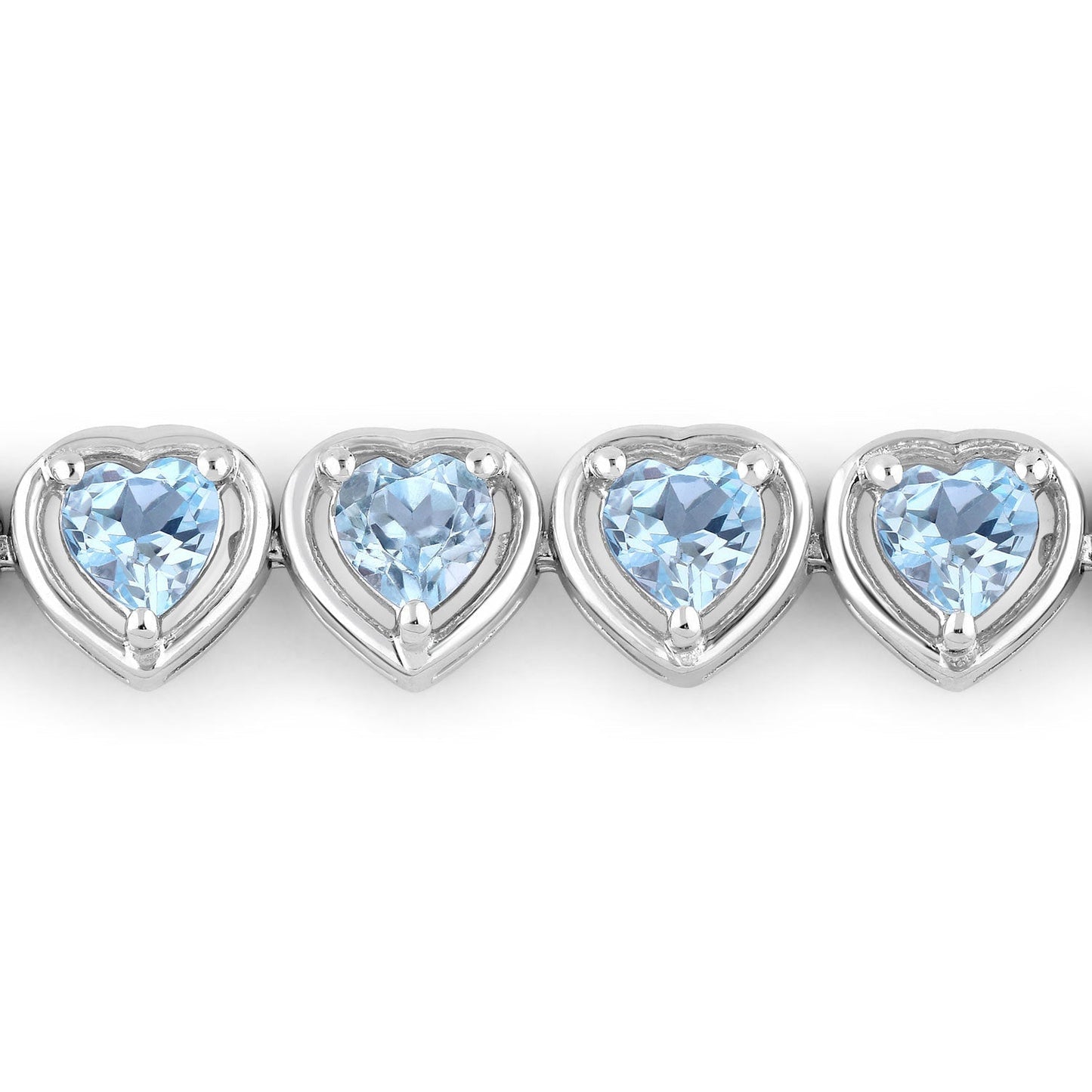 10.50 Carat Genuine Blue Topaz .925 Sterling Silver Bracelet Bids.com