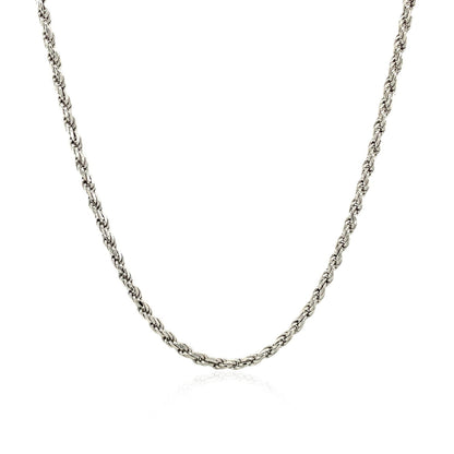 Sterling Silver 1.8mm Diamond Cut Rope Style Chain Bids.com