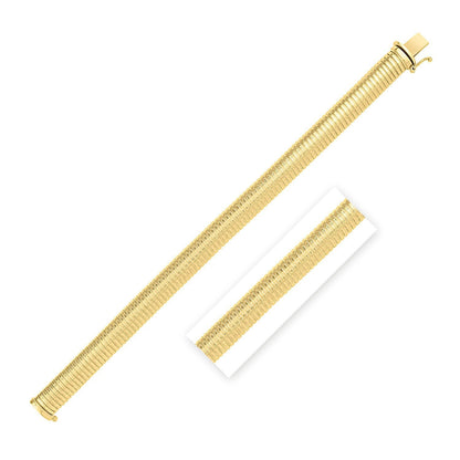 14k Yellow Gold Tubogas Bracelet (9.00 mm) Bids.com