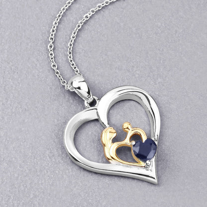0.50 Carat Genuine Blue Sapphire .925 Sterling Silver Pendant Bids.com