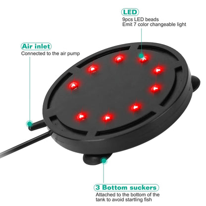 4in Multi-Colored LED Aquarium Air Bubble Lamp DailySale