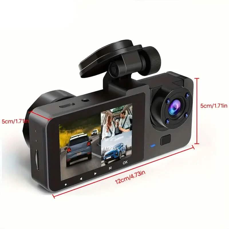 3-Channel 4K UHD Dash Cam Front, Rear and Inside with 32GB SD Card DailySale