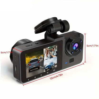 3-Channel 4K UHD Dash Cam Front, Rear and Inside with 32GB SD Card DailySale