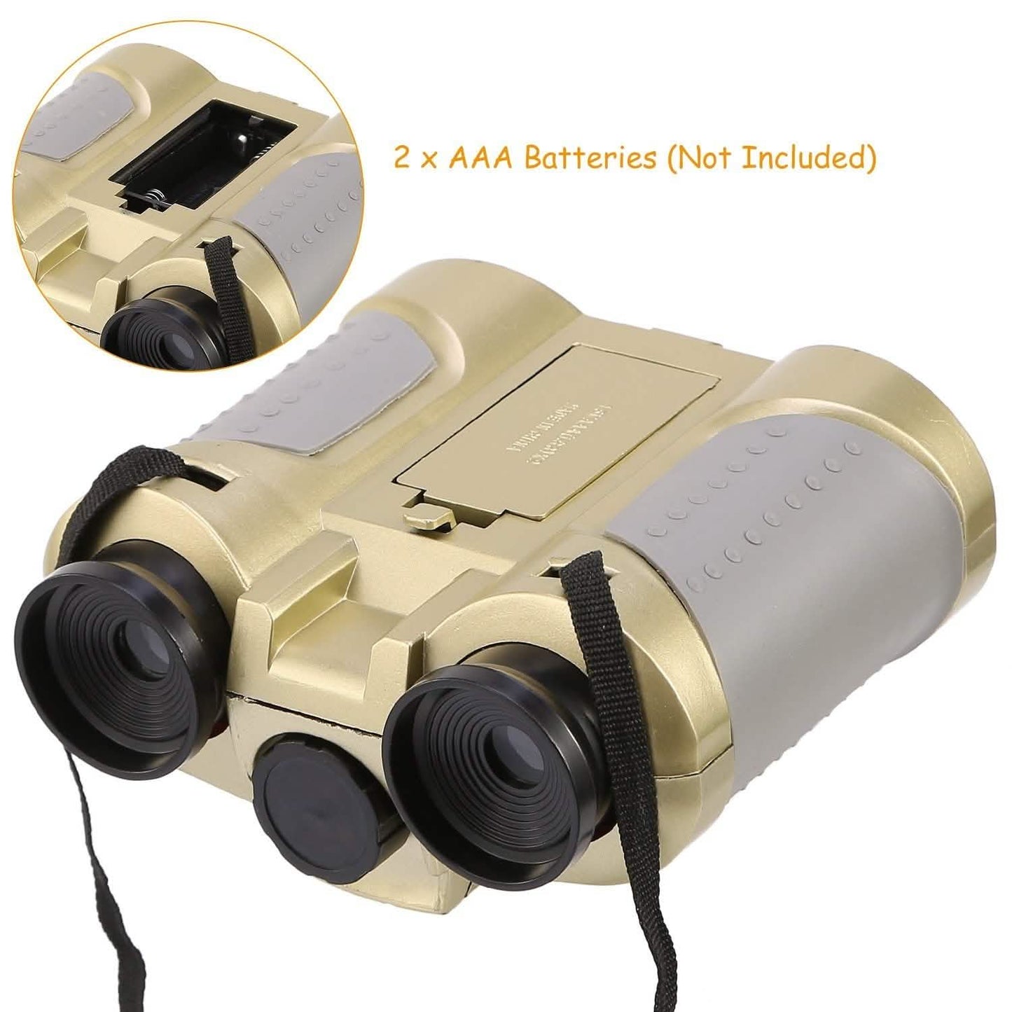 4x30 Kid Toy Night Vision Binoculars with Pop-Up LED Light DailySale