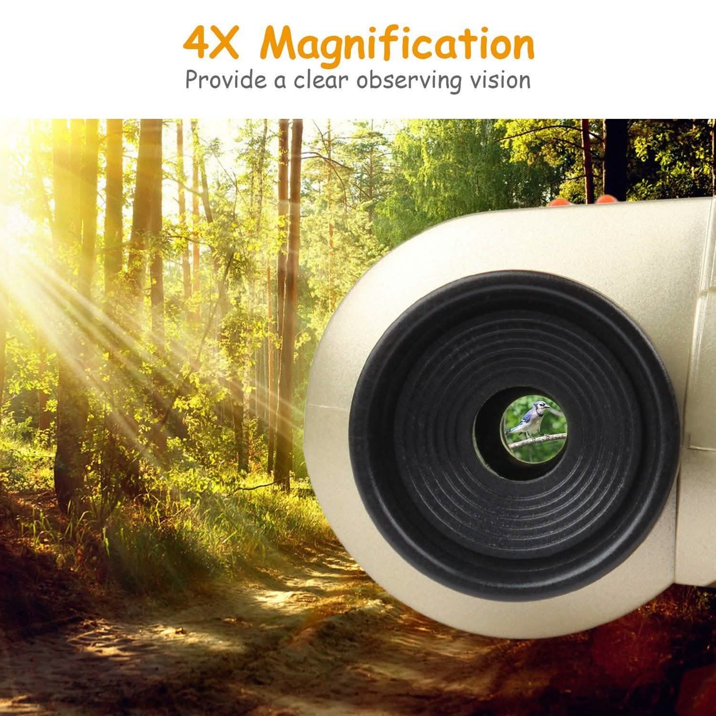 4x30 Kid Toy Night Vision Binoculars with Pop-Up LED Light DailySale