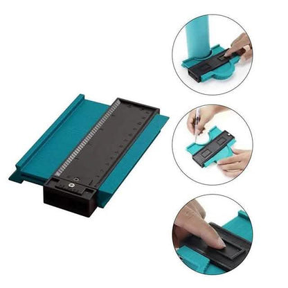 5" Contour Profile Gauge Tiling Laminate Tiles Edge Shaping Wood Measure Ruler DailySale