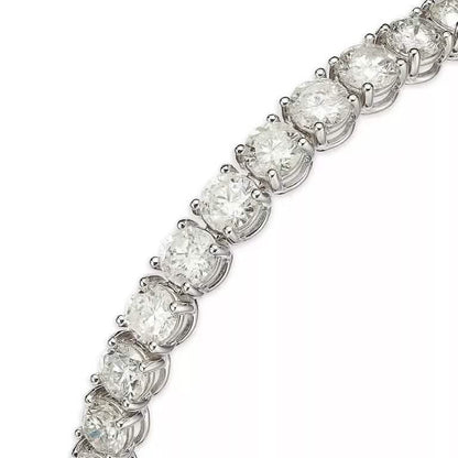 5 Cts Lab-Grown Round Brilliant Cut Diamonds Tennis Bracelet in 14K White Gold DailySale