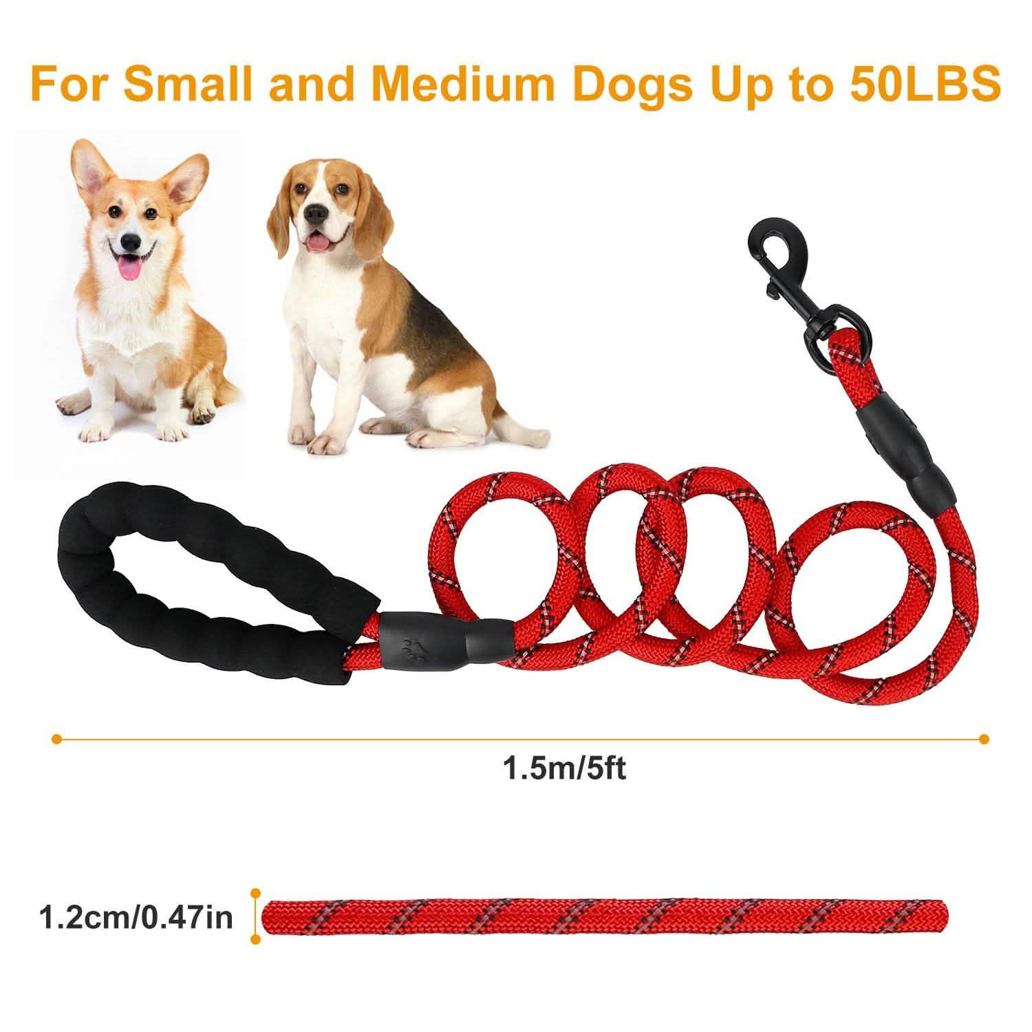 5 Ft. Dog Leash with Foam Handle DailySale