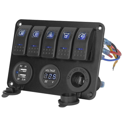 5 Gang Marine Panel Switch DailySale