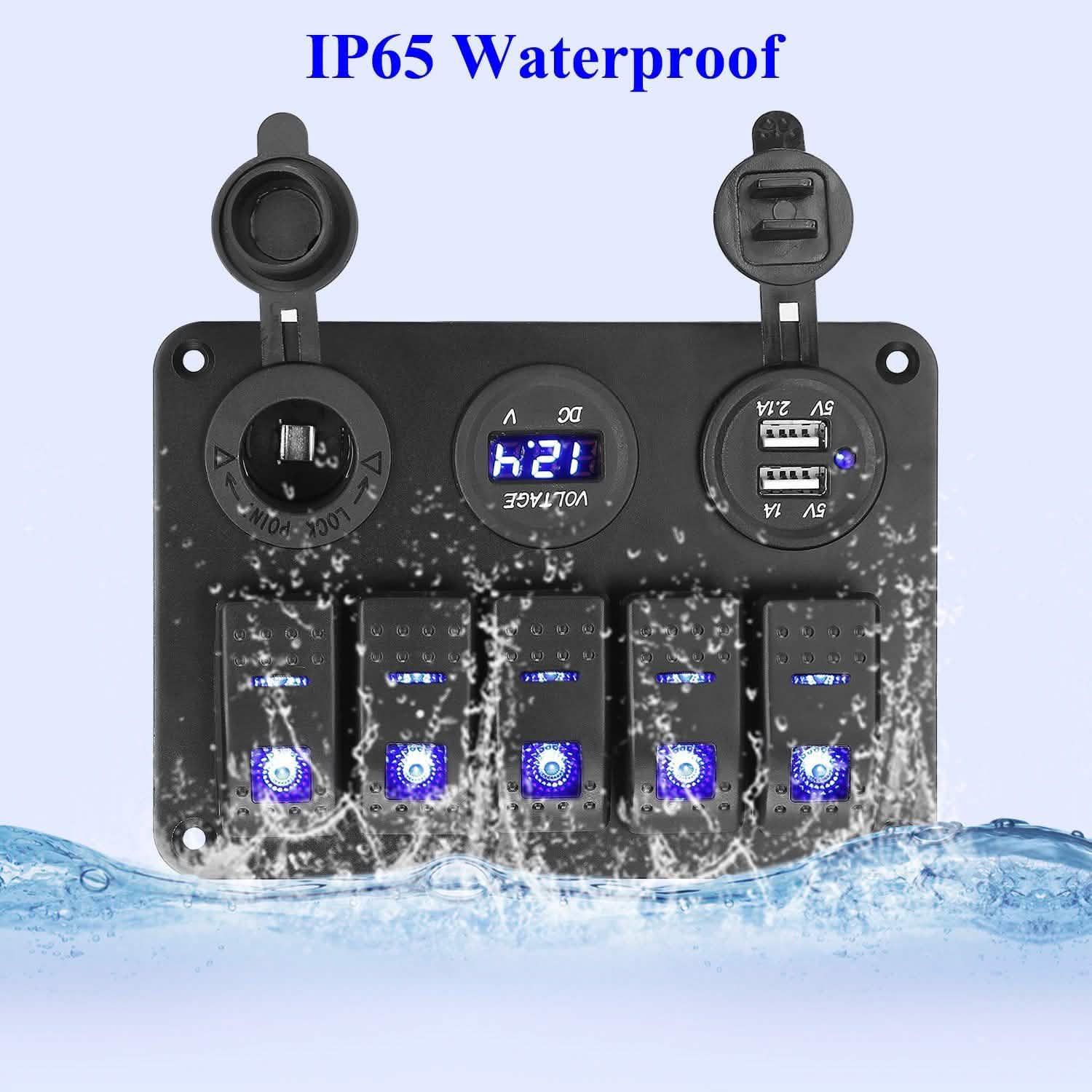 5 Gang Marine Panel Switch DailySale