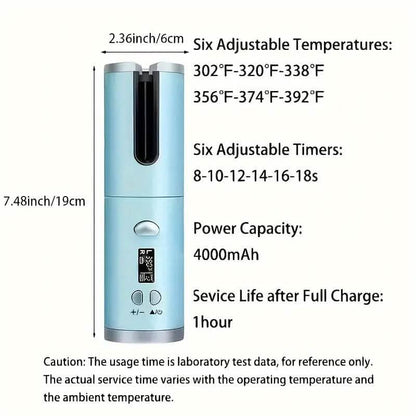 5 Heat Settings Auto-Curler for Luscious Locks DailySale