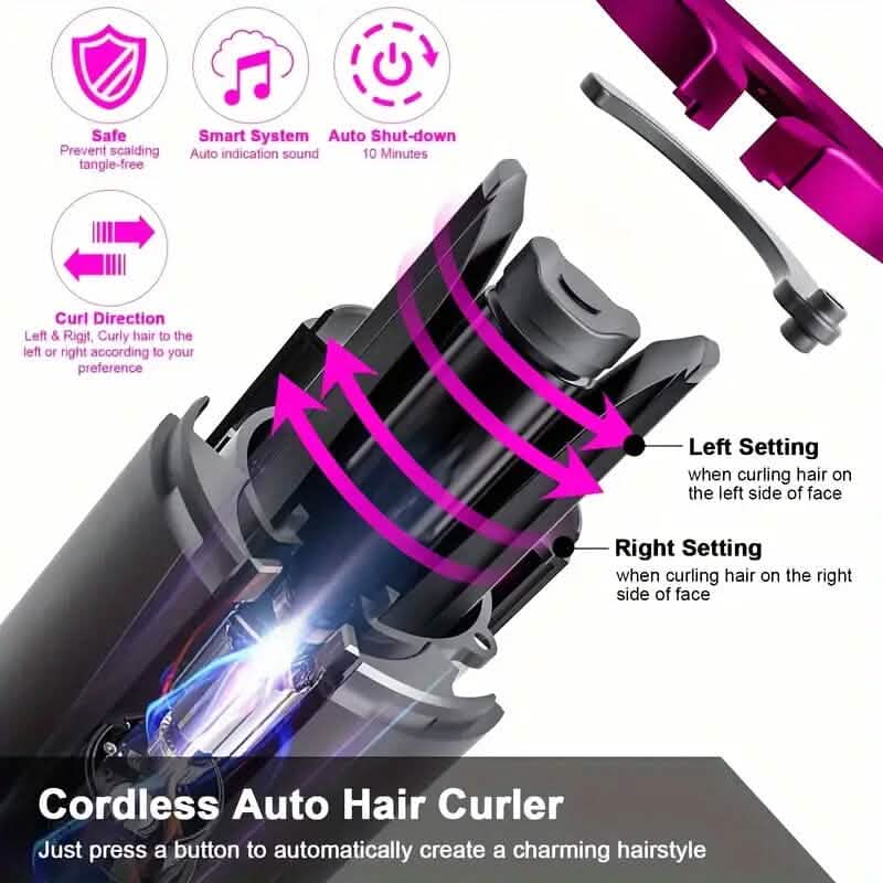 5 Heat Settings Auto-Curler for Luscious Locks DailySale