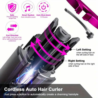 5 Heat Settings Auto-Curler for Luscious Locks DailySale