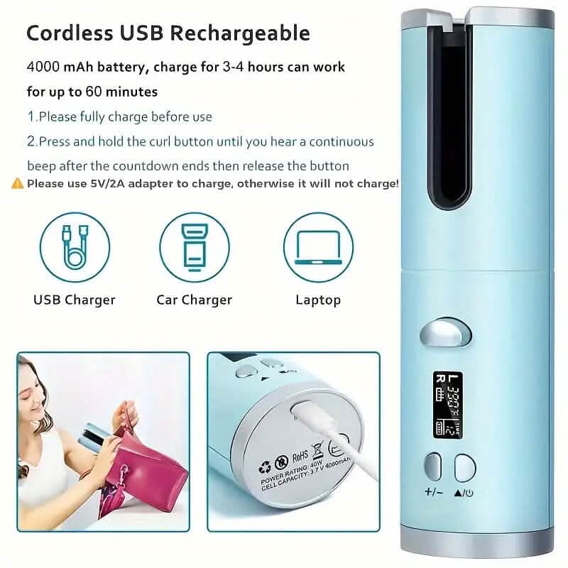 5 Heat Settings Auto-Curler for Luscious Locks DailySale