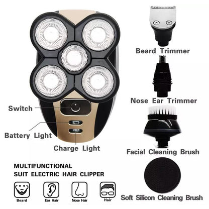 5-in-1 4D Rotary Electric Shaver Beard Trimmer DailySale