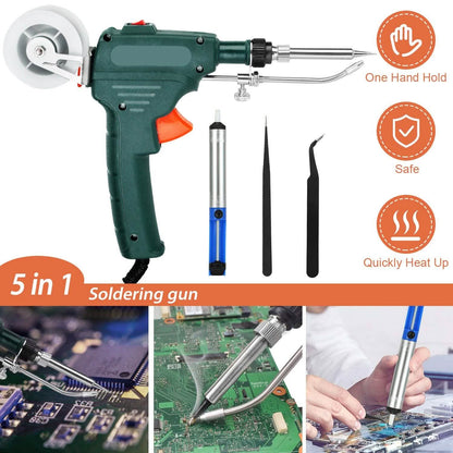 5-in-1 Automatic Hand-Held Soldering Iron Gun Kit DailySale
