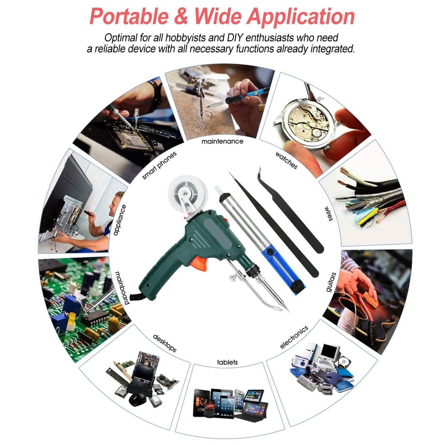 5-in-1 Automatic Hand-Held Soldering Iron Gun Kit DailySale