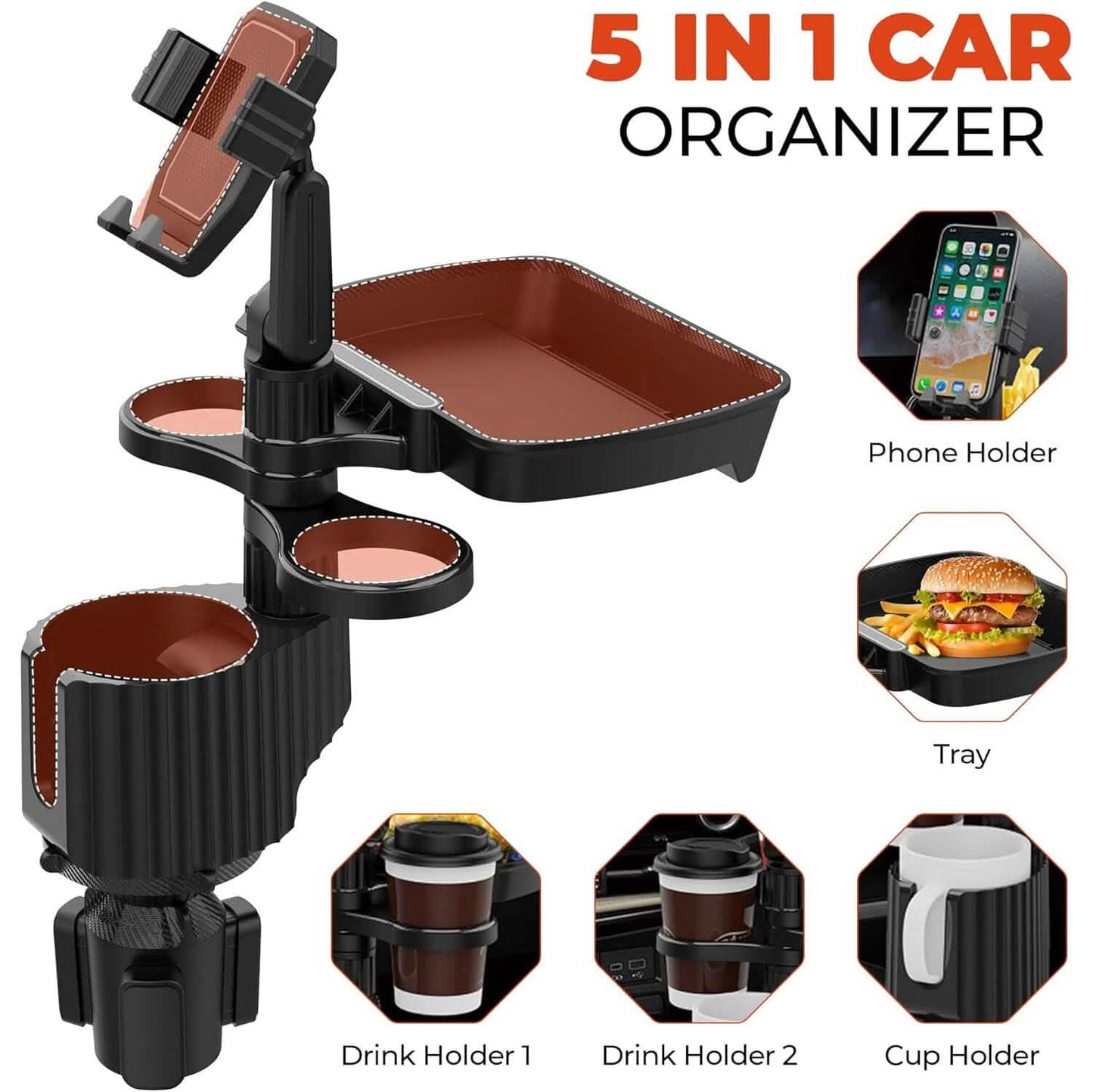5-in-1 Car Organizer & Cup Holder DailySale