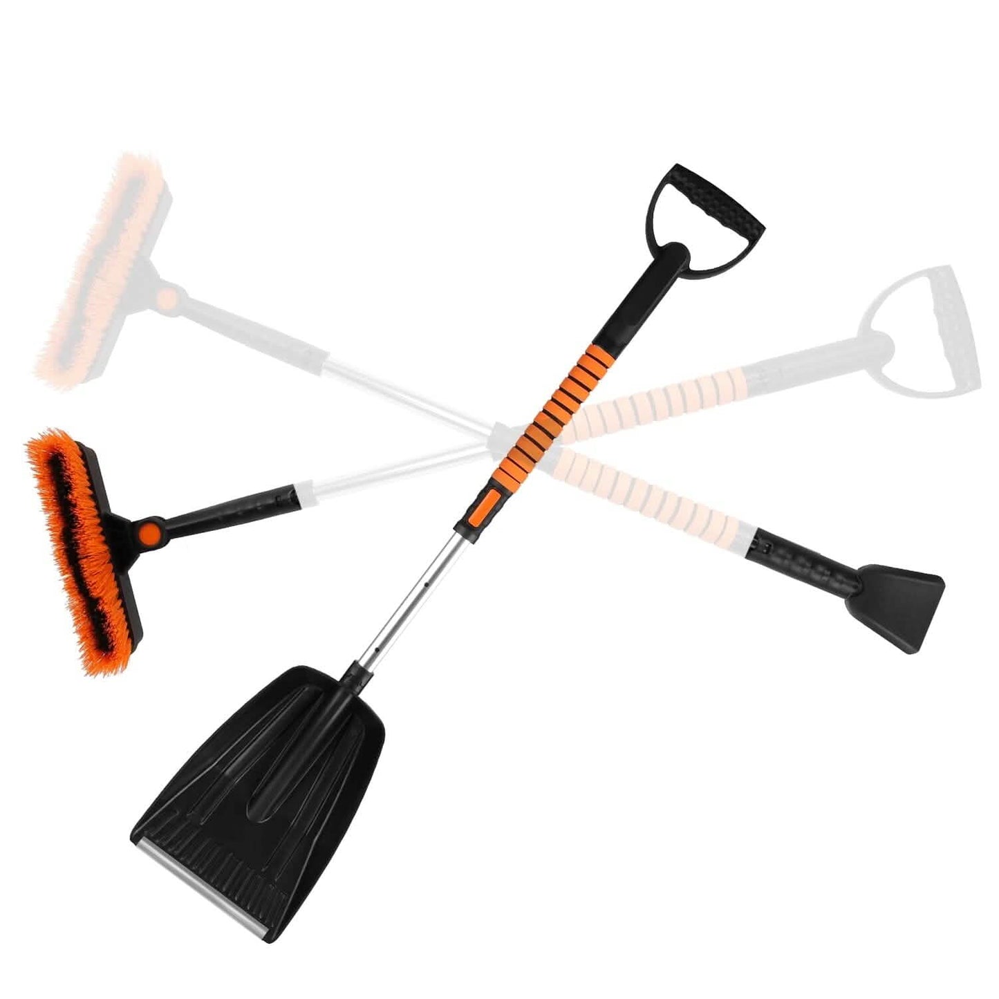 5-in-1 Detachable 180° Adjustable Ice Scraper Snow Shovel DailySale