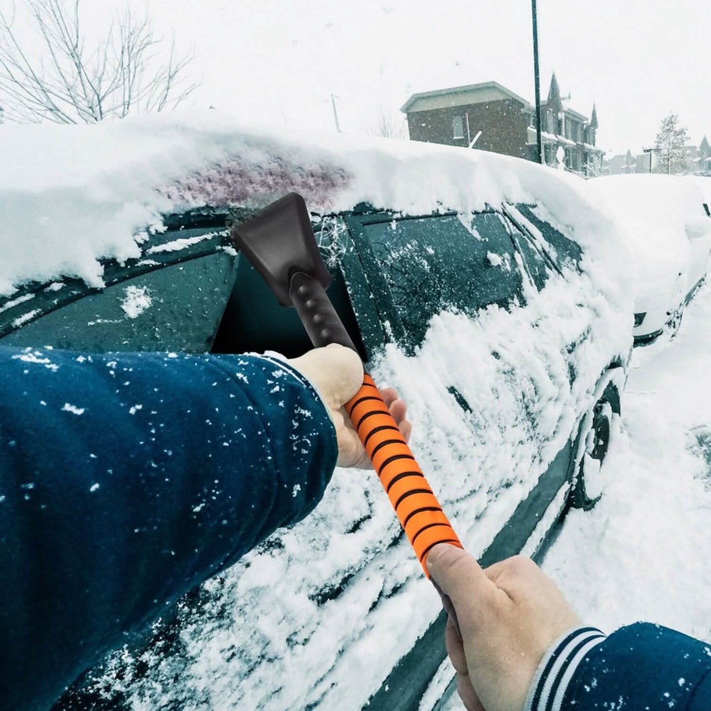 5-in-1 Detachable 180° Adjustable Ice Scraper Snow Shovel DailySale