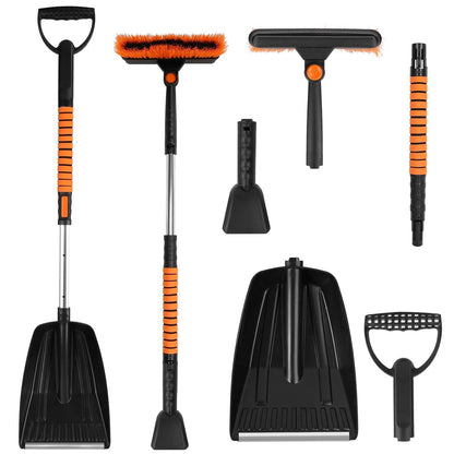 5-in-1 Detachable 180° Adjustable Ice Scraper Snow Shovel DailySale