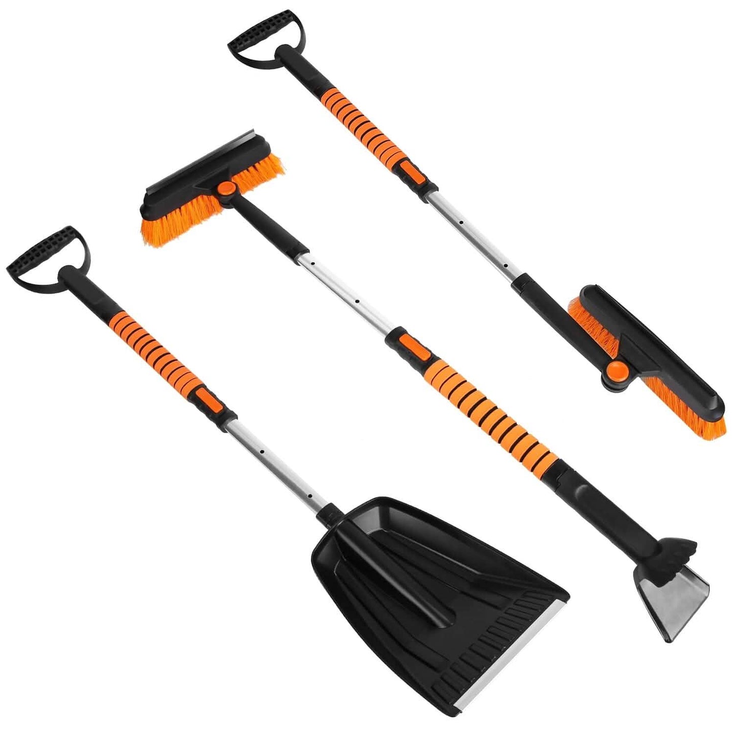 5-in-1 Detachable 180° Adjustable Ice Scraper Snow Shovel DailySale
