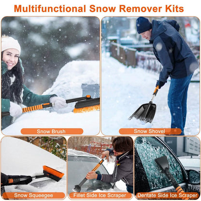 5-in-1 Detachable 180° Adjustable Ice Scraper Snow Shovel DailySale
