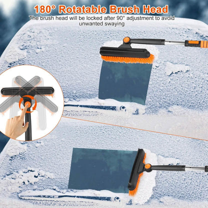 5-in-1 Detachable 180° Adjustable Ice Scraper Snow Shovel DailySale