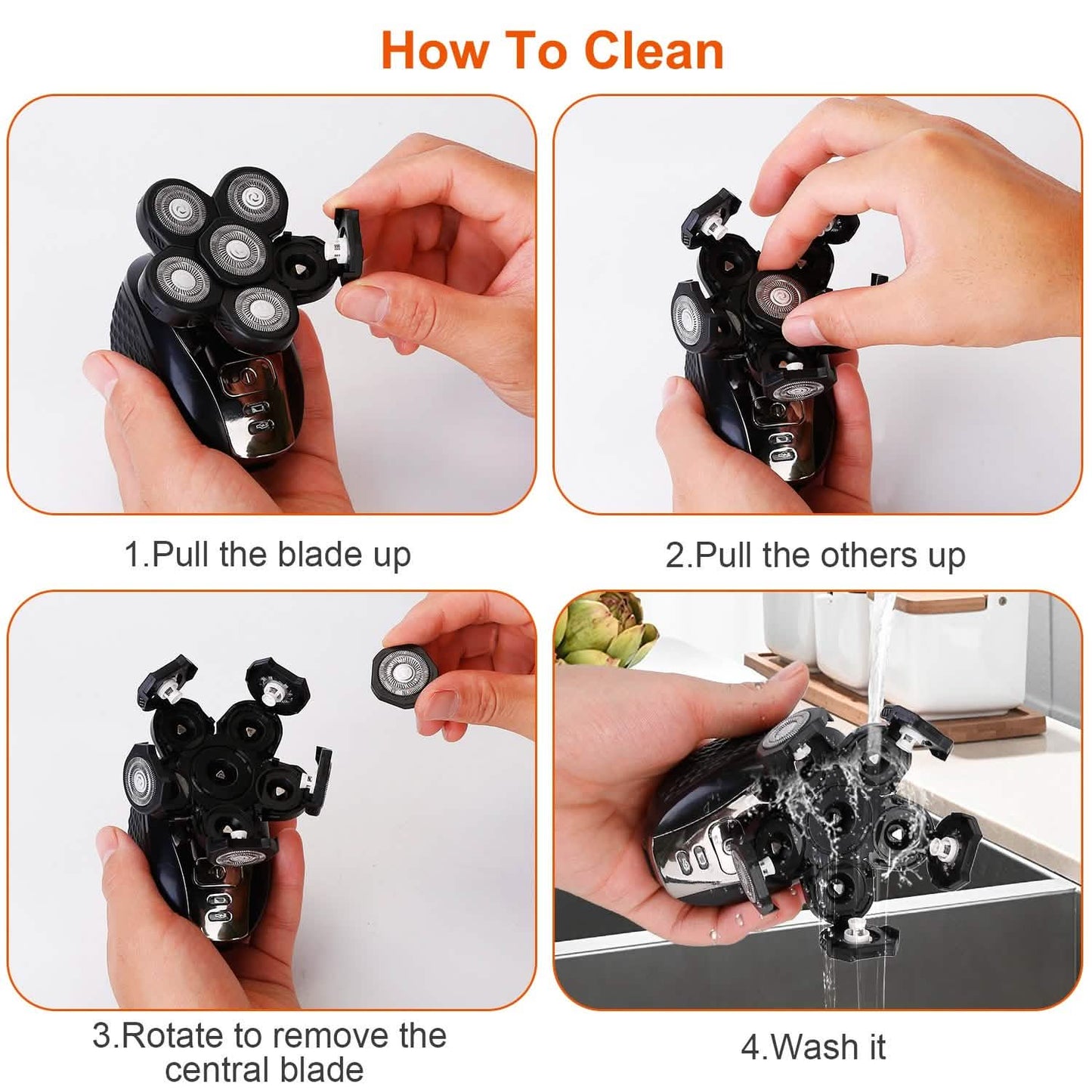 5-in-1 Electric Razor For Bald Men DailySale