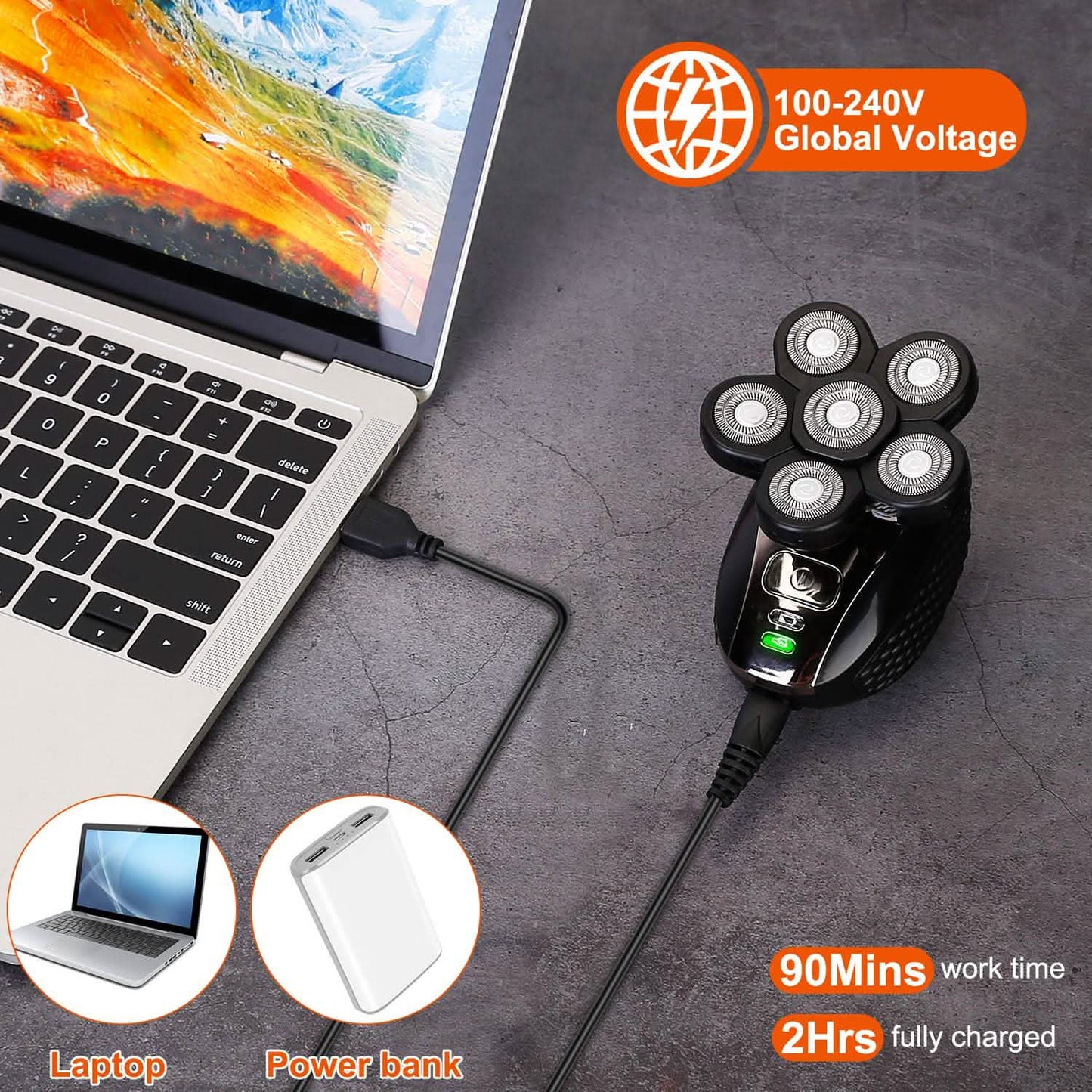 5-in-1 Electric Razor For Bald Men DailySale