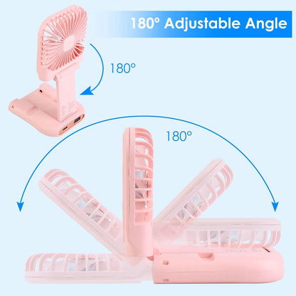 5-in-1 Folding Rechargeable Hands Free Mini Fan DailySale