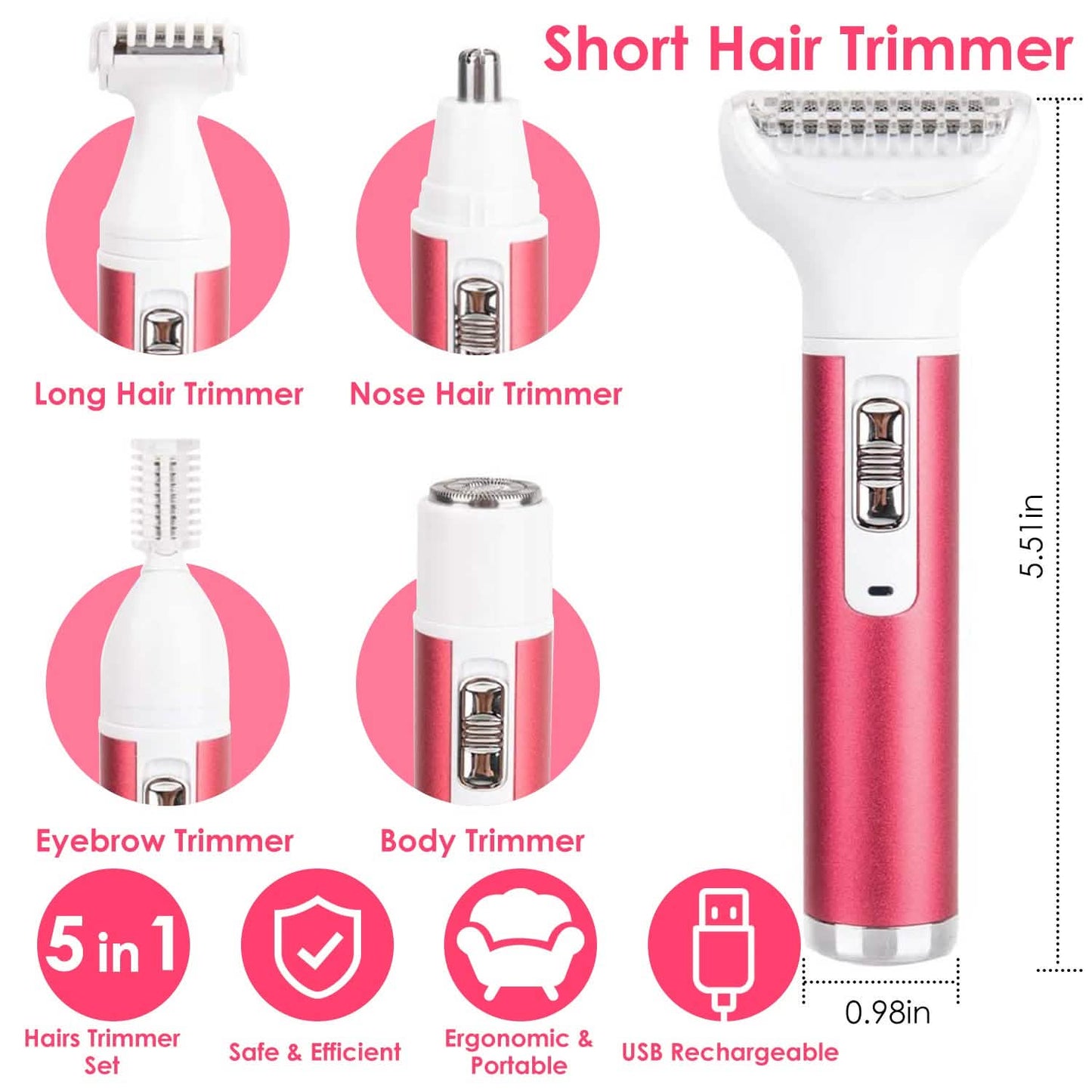 5-in-1 Lady Electric Razor DailySale