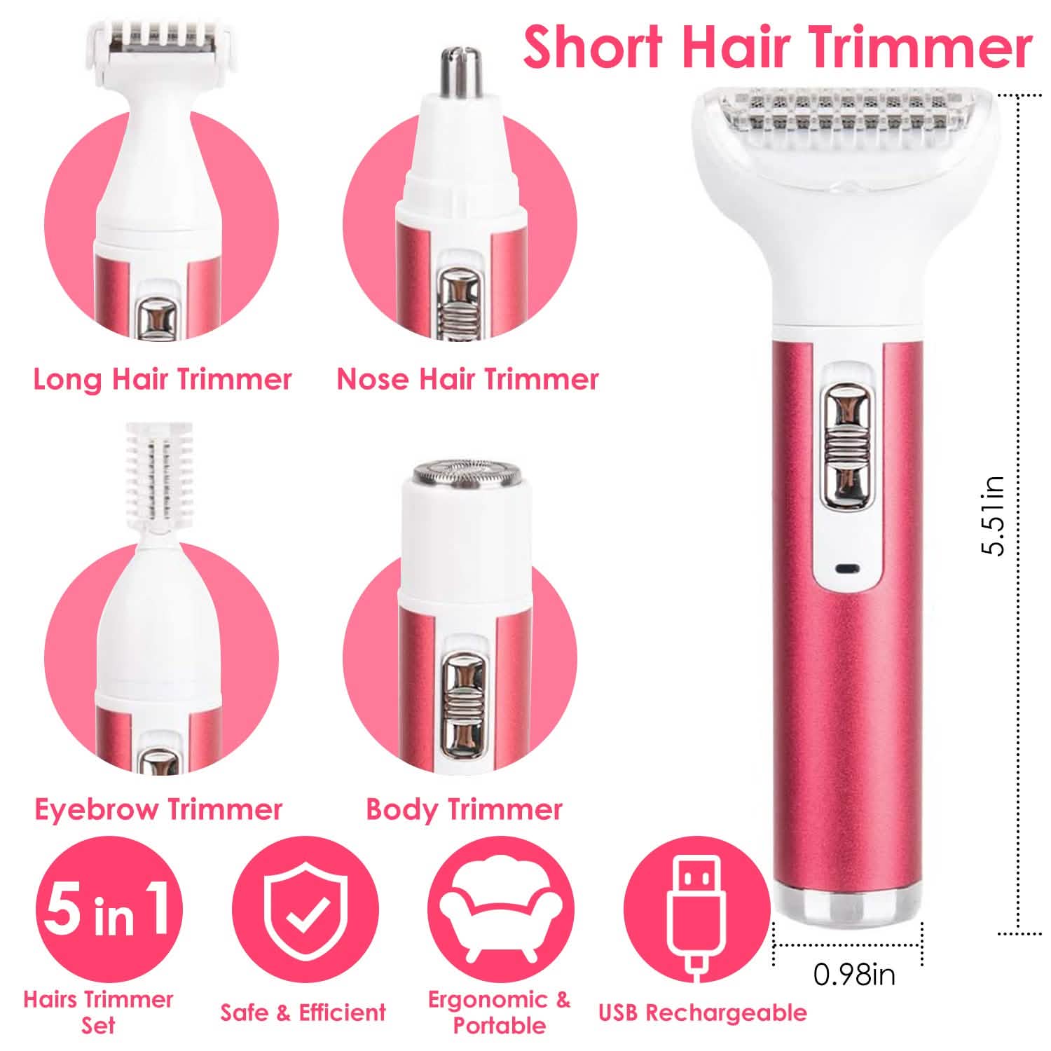 5-in-1 Lady Electric Razor DailySale