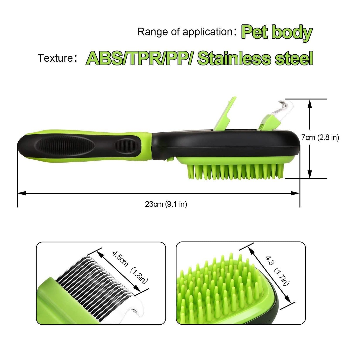 5-in-1 Pet Brush Set Pet Grooming Shedding Massage Combs DailySale