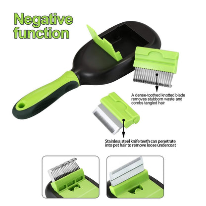 5-in-1 Pet Brush Set Pet Grooming Shedding Massage Combs DailySale