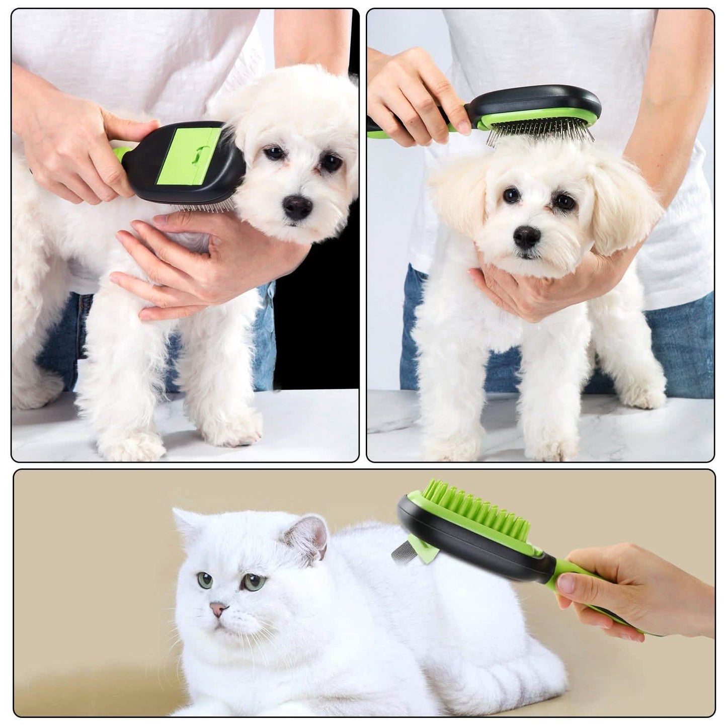 5-in-1 Pet Brush Set Pet Grooming Shedding Massage Combs DailySale