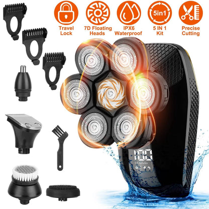 5-in-1 Rechargeable Cordless Trimmer Shaver Kit DailySale