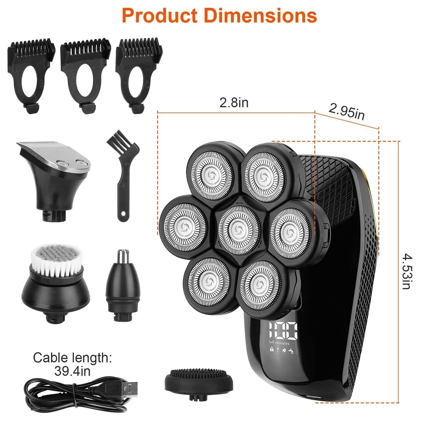5-in-1 Rechargeable Cordless Trimmer Shaver Kit DailySale