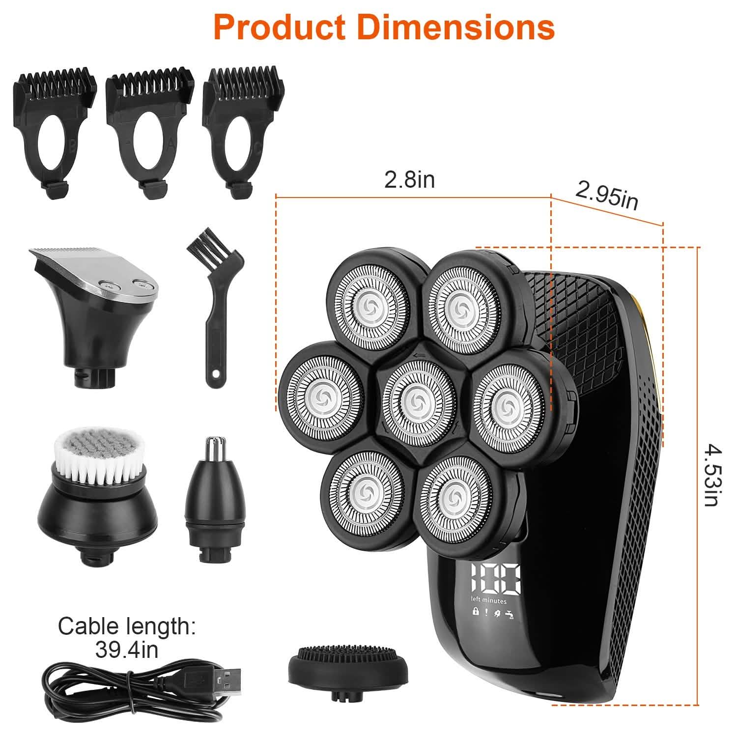 5-in-1 Rechargeable Cordless Trimmer Shaver Kit DailySale