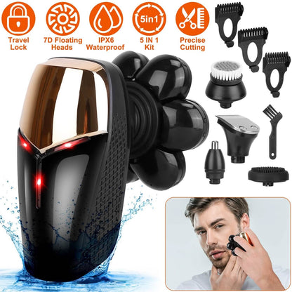 5-in-1 Rechargeable Cordless Trimmer Shaver Kit DailySale