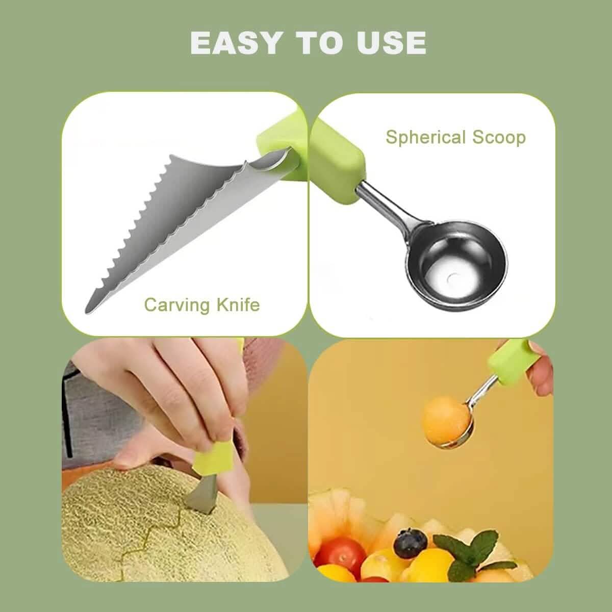 5-in-1 Stainless Steel Fruit Carving Tools DailySale